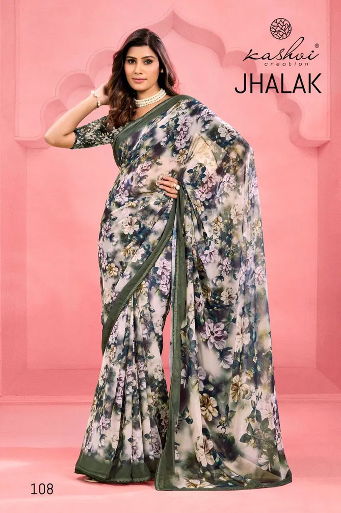 Jhalak By Kashvi Weightless Printed Wholesale Sarees Wholesale In India